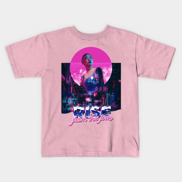 Japan Cyberpunk Street Kids T-Shirt by LR_Collections